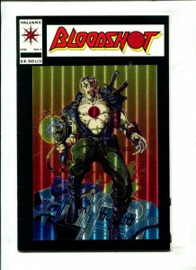 BLOODSHOT #1 (9.2) BLOOD OF THE MACHINE! 1992!