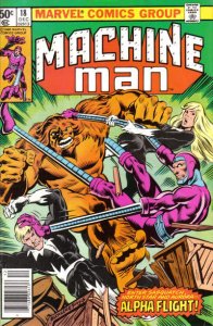 Machine Man #18 (Newsstand) VF ; Marvel | Steve Ditko Alpha Flight