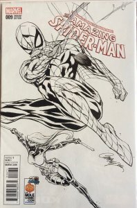 AMAZING SPIDER-MAN 9 La Mole Exclusive J SCOTT CAMPBELL B/W Sketch Variant Cover