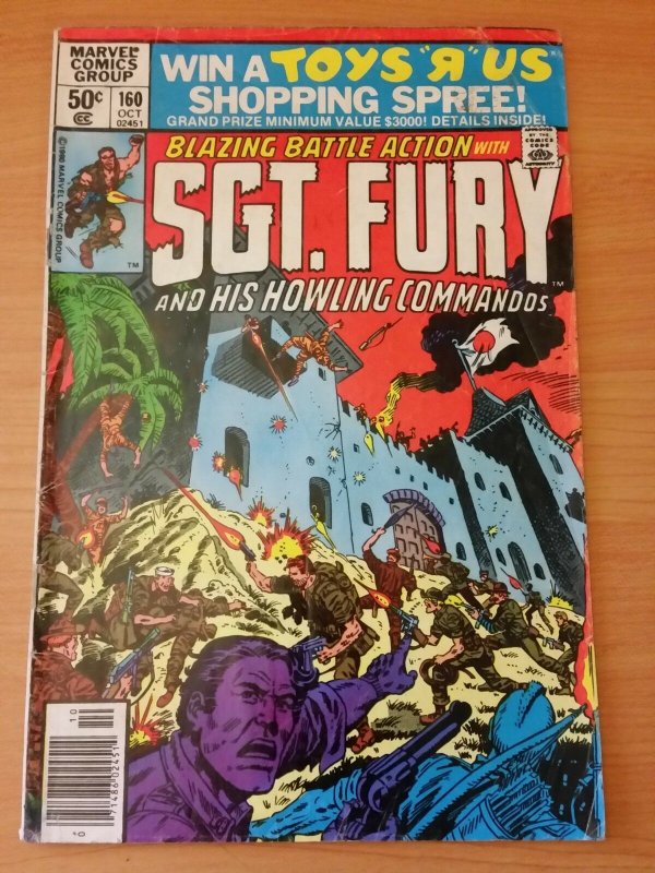 Sgt Fury #160 Howling Commandos! ~ VERY GOOD VG ~ 1980 MARVEL Comics