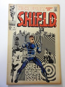 Nick Fury, Agent of SHIELD #4 (1968) VG Condition!