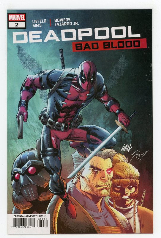 Deadpool - Bad Blood #2 Rob Liefeld Domino NM
