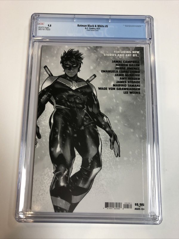 Batman: Black & White (2021) # 5 (CGC 9.8 WP) | Frank Variant Cover | Census=2 !