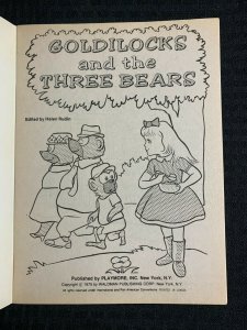 1975 STORY TIME Coloring Book FN+ 6.5 Playmore Goldilocks & the Three Bears