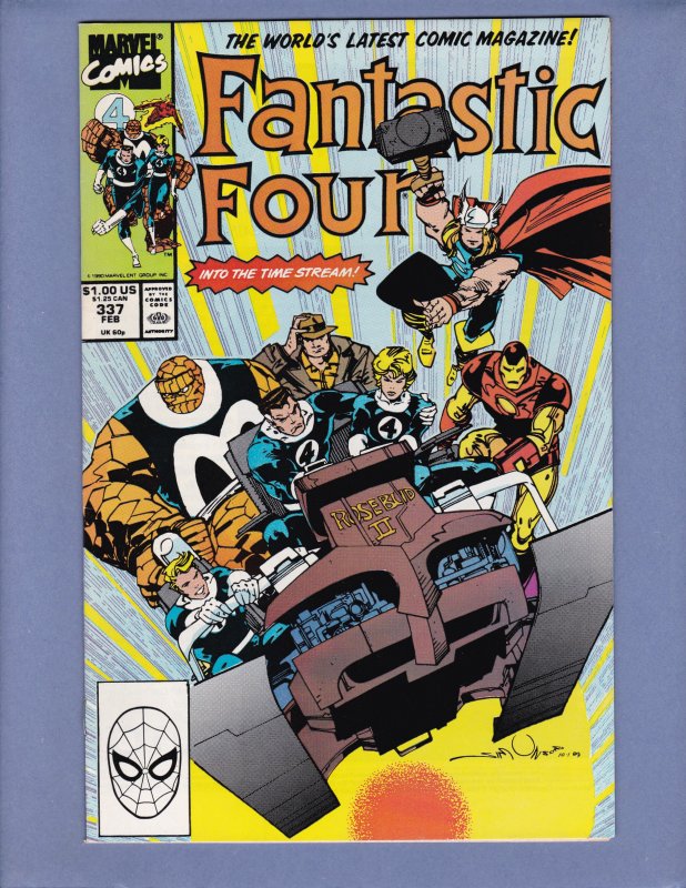 Fantastic Four #337 NM- Thor Iron Man Marvel 1990