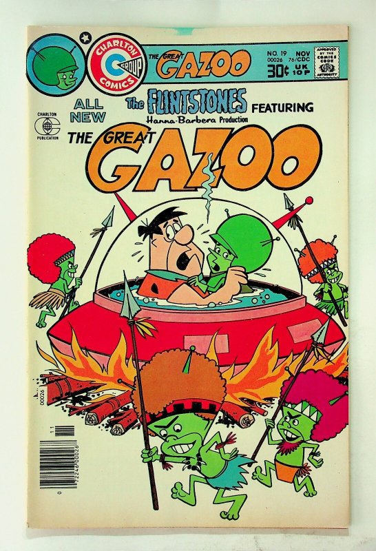 Great Gazoo (Flintstones) #19 (Nov 1976, Charlton) - Fine/Very Fine