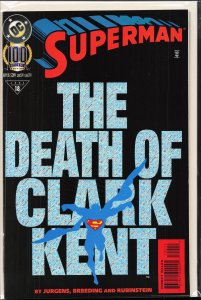 Superman #100 Holograhic Foil Cover (1995) Superman