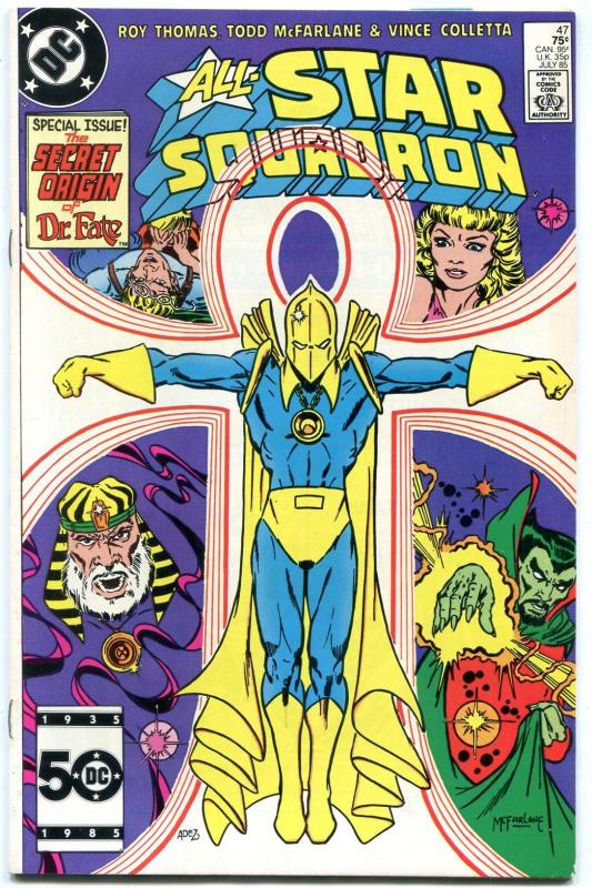 ALL-STAR SQUADRON #47 FIRST TODD MCFARLANE art comic book--NM