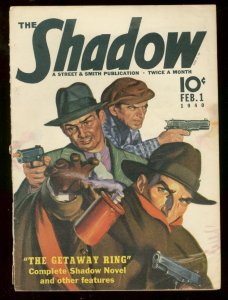 Shadow--February 1940--Pulp Magazine--Street and Smith--VG/FN