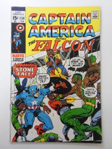 Captain America #134  (1971) Call Him... Stoneface! Sharp VG Condition!