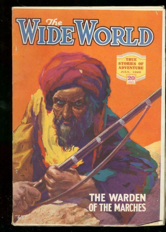 THE WIDE WORLD PULP JULY 1926 TURBANED MENACE ARABS VF-