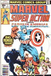 Marvel Super Action #1 (May-77) VF/NM- High-Grade Captain America