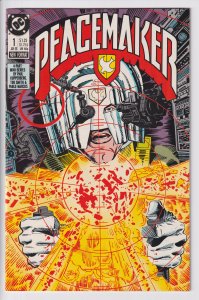 PEACEMAKER #1 (Jan 1988) NM- 9.2, white paper.