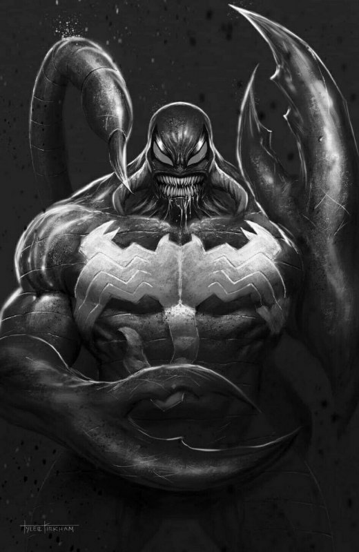 ? Venom #30 Exclusive Tyler Kirkham B&W Virgin ? crain