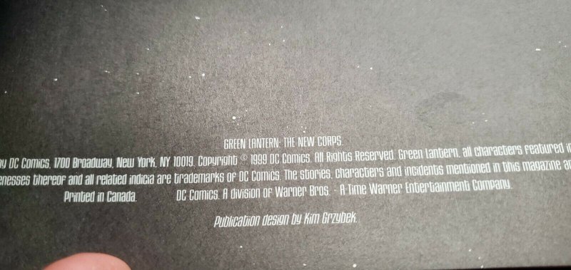 GREEN LANTERN: THE NEW CORPS #1   1999 Series  NM+