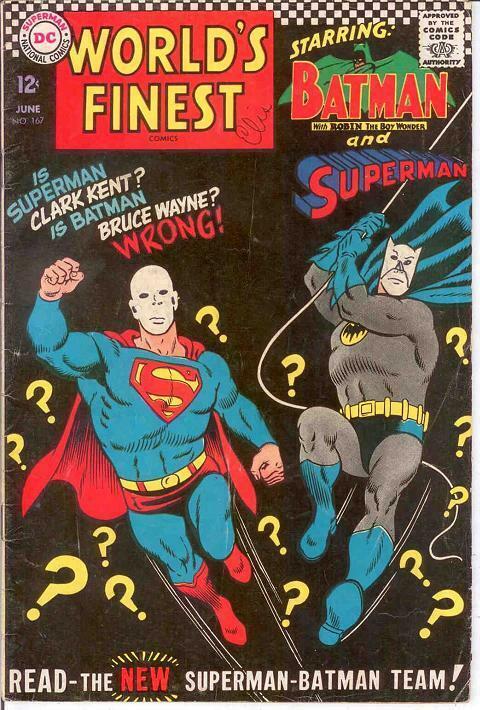 WORLDS FINEST 167 VG+   June 1967 COMICS BOOK