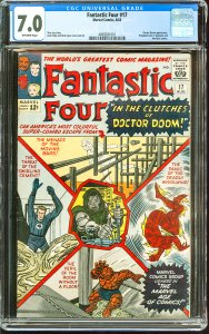 Fantastic Four #17 (1963) CGC Graded 7.0 - Dr. Doom App. Ant Man Cameo
