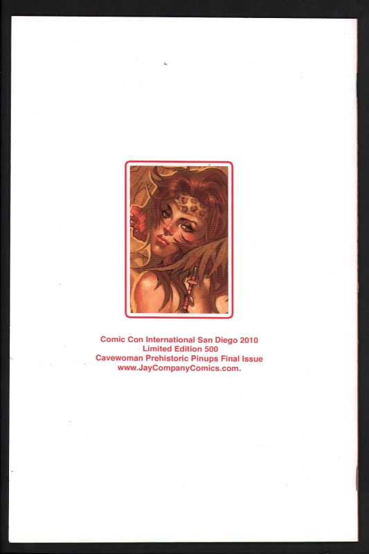 Cavewoman SDCC 2010 Prehistoric Pinups Book (9.2 OB) Lmtd 500 - Emily Warren Cvr