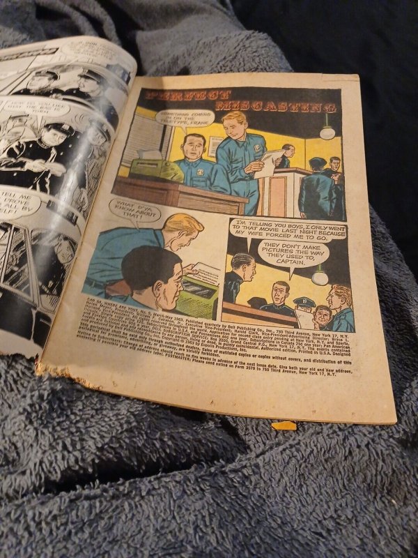 1963 Dell tv show comic CAR 54 WHERE ARE YOU #5 ~ low grade