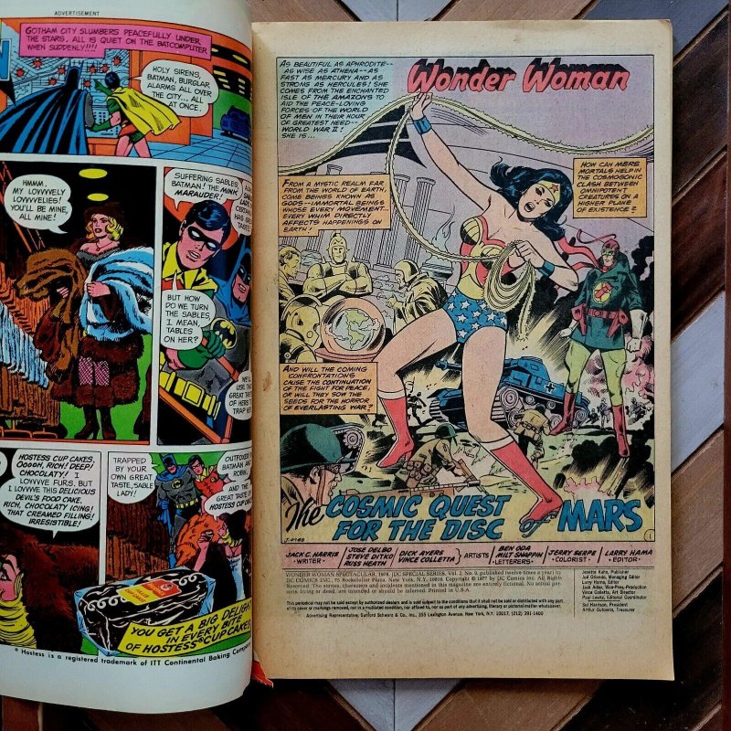 DC SPECIAL SERIES: Wonder Woman #9 FN+ (DC 1978) Newsstand! WWII/Nazis DITKO!