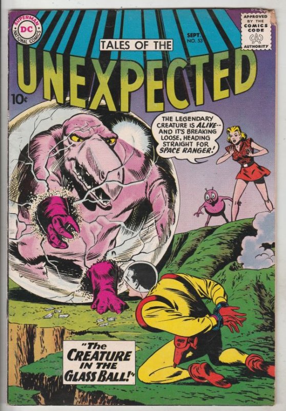 Tales of the Unexpected #53 (Sep-60) FN+ Mid-High-Grade Space Ranger, Cyrl