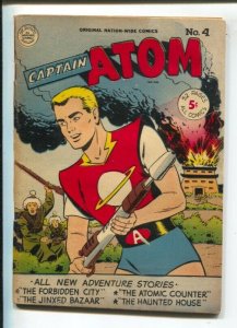 Captain Atom #3 1951-Rare sci-fi hero series-52 pages & cover price was 5 cen...