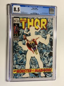 Thor 169 cgc 8.5 Ow/w pages marvel 1969 galactus origin