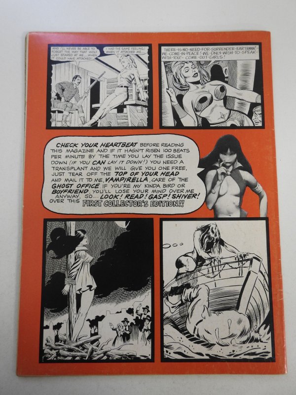 Vampirella #1 (1969) VG+ Condition 1/2 in tear fc