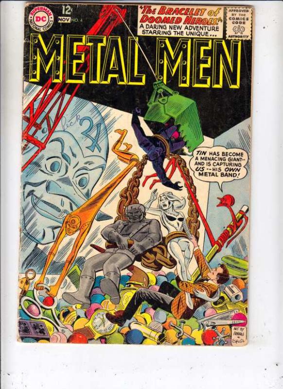 Metal Men #4 (Nov-60) VG Affordable-Grade Metal Men (Led, Tina, Tin, Gold, Me...