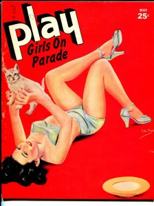 MAG: Play Girls On Parade 5/1944-cheesecake-George Janes pin-up cover-FN/VF