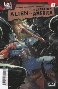 Alien vs Captain America #1 LFrancis Yu 2nd Printing Var Marvel Comic Book