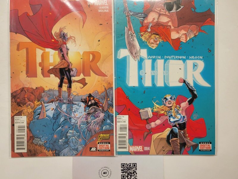 4 Thor Marvel Comic Books #2 3 4 5 52 RC41
