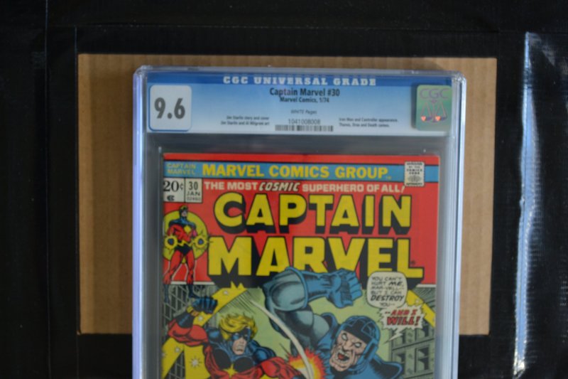 CAPTAIN MARVEL # 30 : CGC  9.6 (NM+) : JANUARY 1974 : MARVEL COMICS