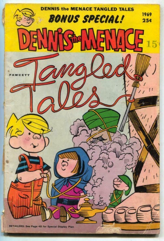 Dennis The Menace Giant #70 1969-FAWCETT-Tangled Tales G