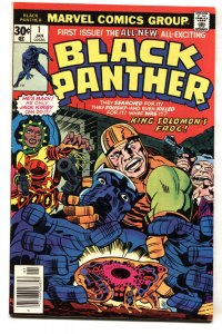 BLACK PANTHER #1 -- comic book -- 1977 -- JACK KIRBY -- MARVEL COMICS -- FN/VF