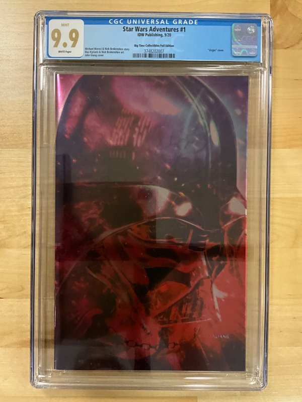 Star Wars Adventures #1 John Giang Virgin Foil Cover CGC 9.9