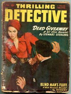 Thrilling Detective Pulp February 1950- Gil Vine- Dead Giveaway G