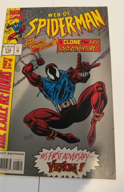Web of Spider-Man #118 Direct Edition (1994)1ST BEN REILLY SPIDER (CLONE)