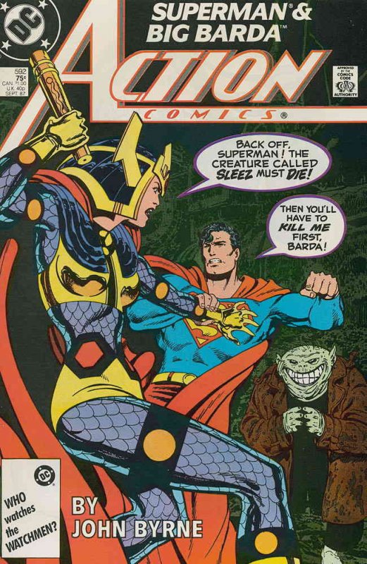 Action Comics #592 FN ; DC | Superman John Byrne Big Barda Sleez