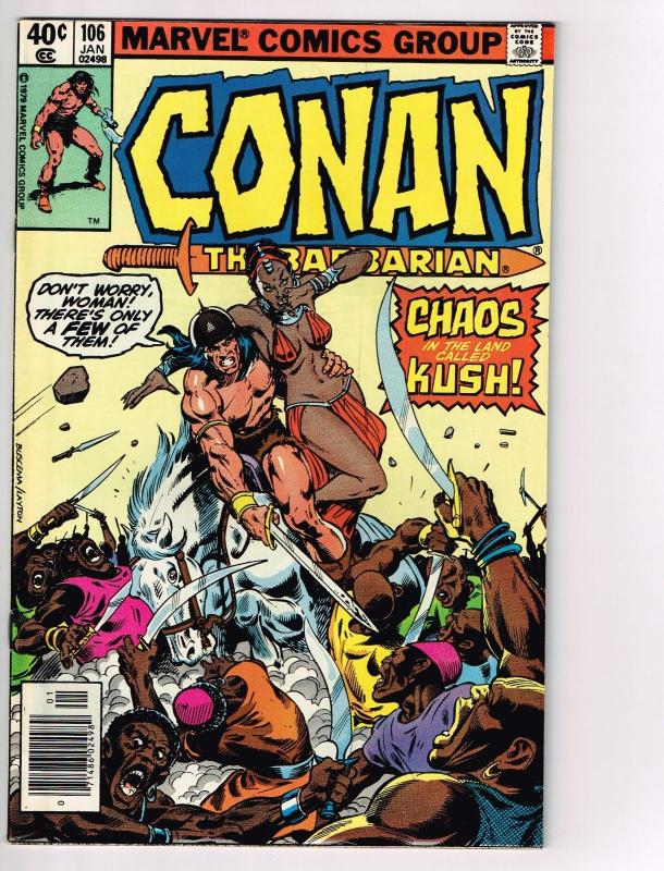 Conan The Barbarian # 106 VF Marvel Comic Book Canning PEDIGREE Collection D16