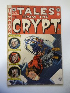 Tales from the Crypt #43 FR/GD Cond 2 1/2 cumulative spine split