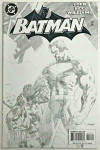 BATMAN#612 NM 2003 JIM LEE ART SKETCH VARIANT VS SUPERMAN DC COMICS 