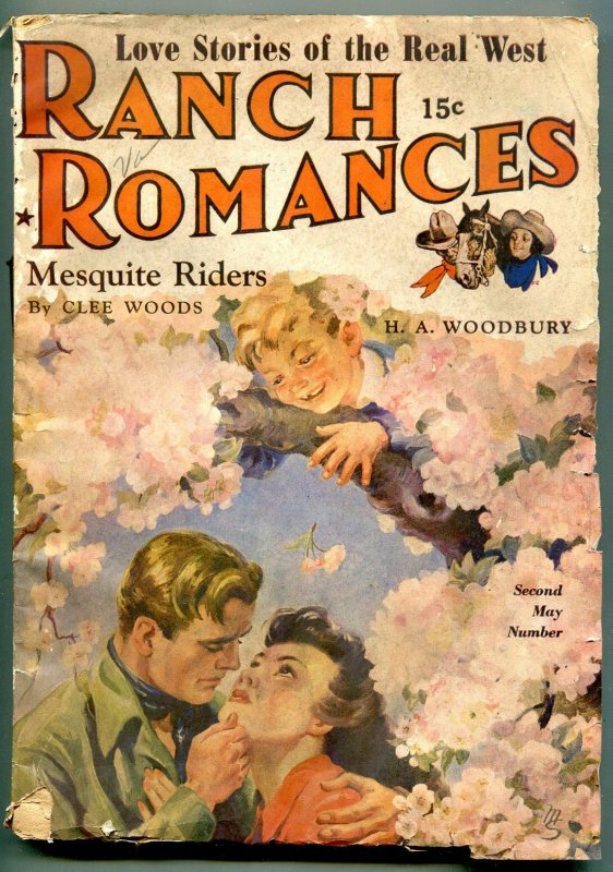 Ranch Romances Pulp 2nd May1943- HA Woodbury- Clee Woods f/g