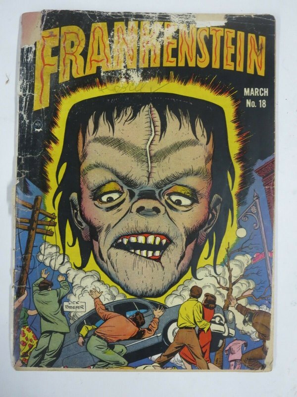 FRANKENSTEIN COMICS  #18 (Prize, 3/1952) POOR-FAIR (PR-FR) Pre-code horror!