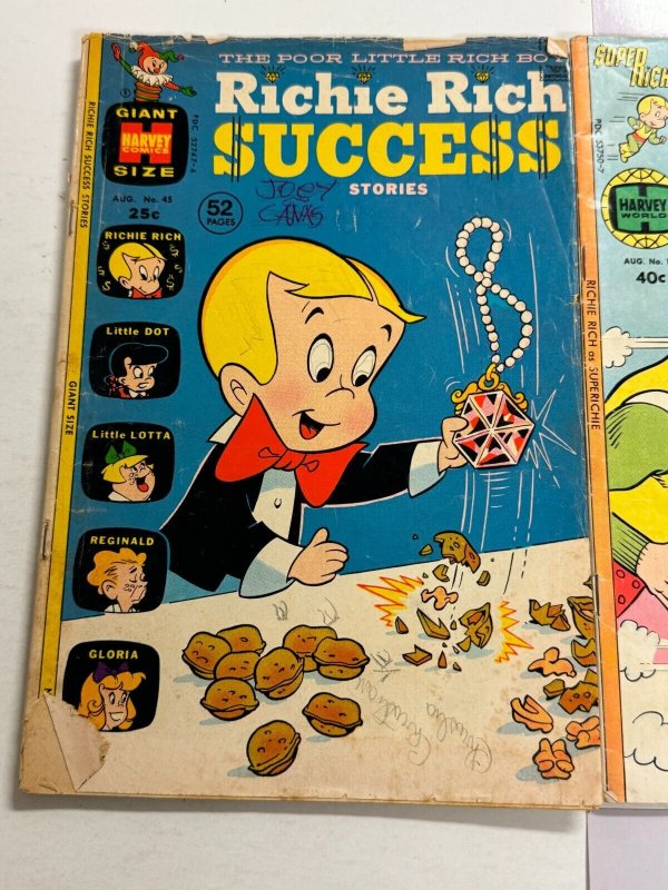 3 Richie Rich Harvey Comic Books # 10 11 45 99 CT8