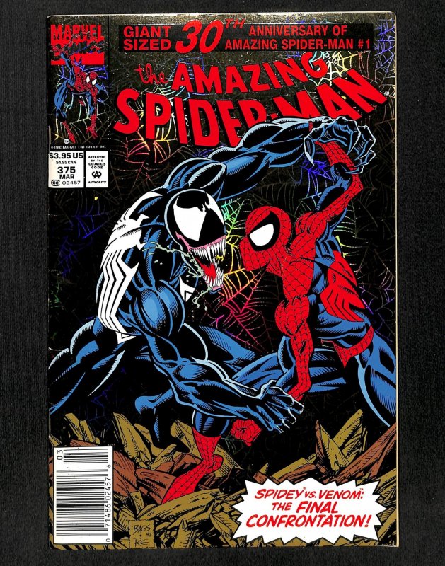 The Amazing Spider-Man #375 (1993) | Comic Books - Modern Age, Marvel ...