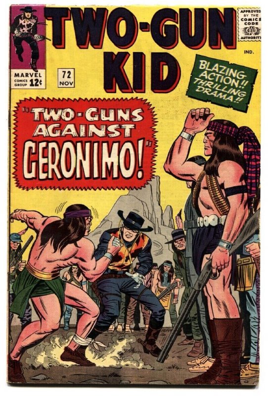 TWO-GUN KID  #72-1964-MARVEL-GERONIMO-JACK  KIRBY COVER-fn