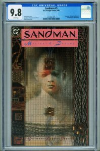 SANDMAN #5 CGC 9.8 1989-NEIL GAINMAN-DC-VERTIGO  4254921025