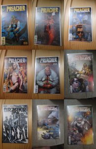 Lot of 9 Comics (See Description) Preacher, Brzrkr