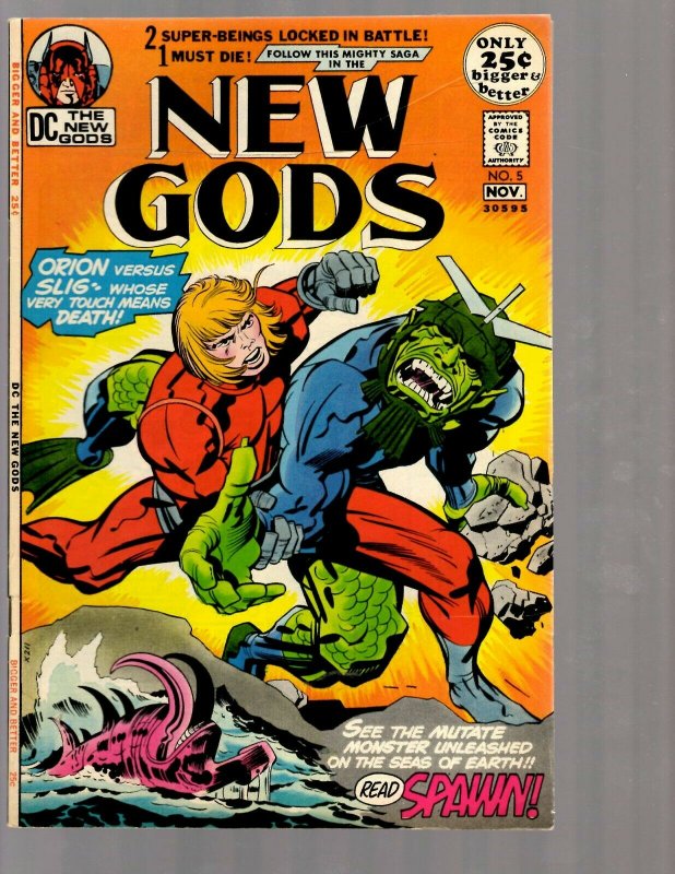 New Gods # 5 FN DC Comic Book Jack Kirby Fourth World Orion Black Racer PG2